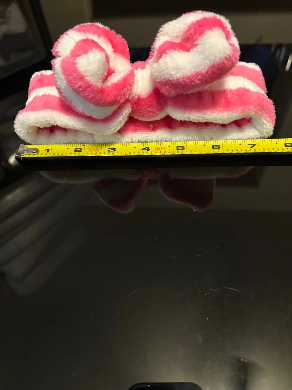 New set of 8 Multi-Colored Plush Bow Headbands.